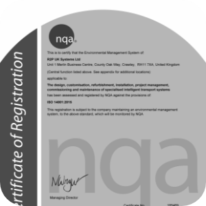 ISO 14001 certificate